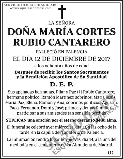 María Cortes Rubio Cantarero